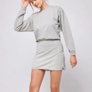 L*Space for Anthropologie Heather Gray Groove Dress